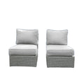 Armless Patio Chair With Cushions