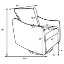 Madia - Upholstered Sloped Arm Swivel Glider Chair