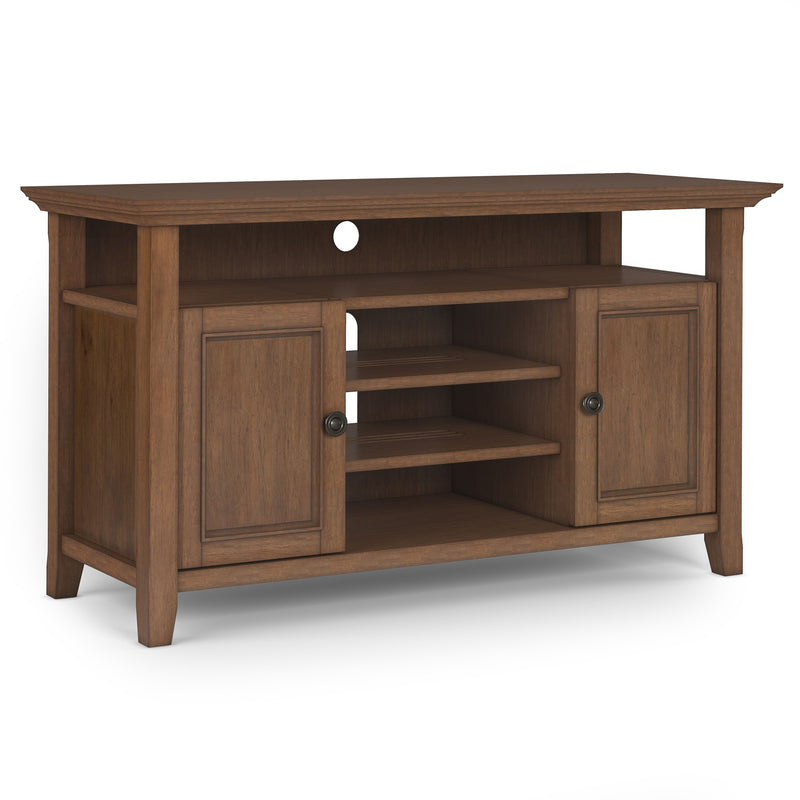 Amherst - TV Media Stand - Rustic Natural Aged Brown