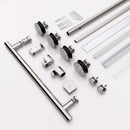 Frameless Single Sliding Shower Door With Clear Tempered Glass