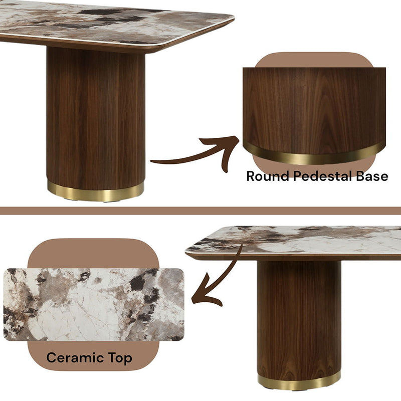 Willene - Dining Table With Ceramic Top