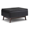 Owen - Tray Top Small Coffee Table Upholstered Storage Ottoman