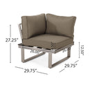 Sterling - Outdoor V Shaped 5 Seater Sofa Set With Cushions