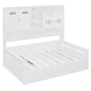 Daybed With All-In-One Cabinet And Shelf