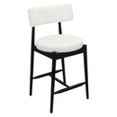 Mid Century Modern Counter Stools, Fabric Upholstered Chairs