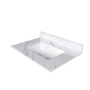 Bianco Carrara Venato Marble Vanity Top With Pre Drilled Faucet Hole And Undermount Sink