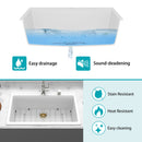 Granite Composite Quartz Kitchen Sink With Workstation Features And Drop In Design