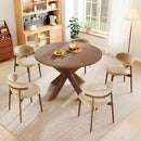 Round Dining Table Kitchen Table - Cherry