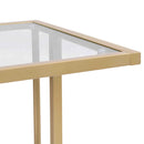 2 Tier Acrylic Glass End Table For Living Room