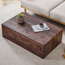 Modern Coffee Table With Light Wood Texture Pattern