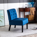 Reese - Living Room Armless Button Tufted Pattern Accent Chair (Set of 2)