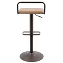 Beta - Industrial Barstool (Set of 2) - Camel