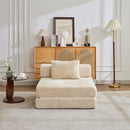 Convertible Floor Sofa Bed With Fixed Shape Frame For Living Room