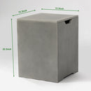 Modern Square Propane Tank Cover Holder With Multi Functional Utility - Gray