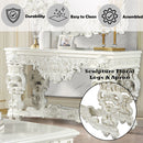 Adara - Sofa Table - Antique White Finish - Atlantic Fine Furniture Inc