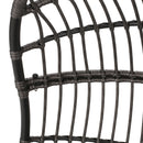 Rustic Hanging Basket Chair With Cushion