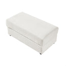 Modern Style Loveseat Sofa Sectional Sofa Couch With Storage Space, A Movable Ottoman, Two USB Ports, Two Cup Holders, A Phone Holder For Living Room