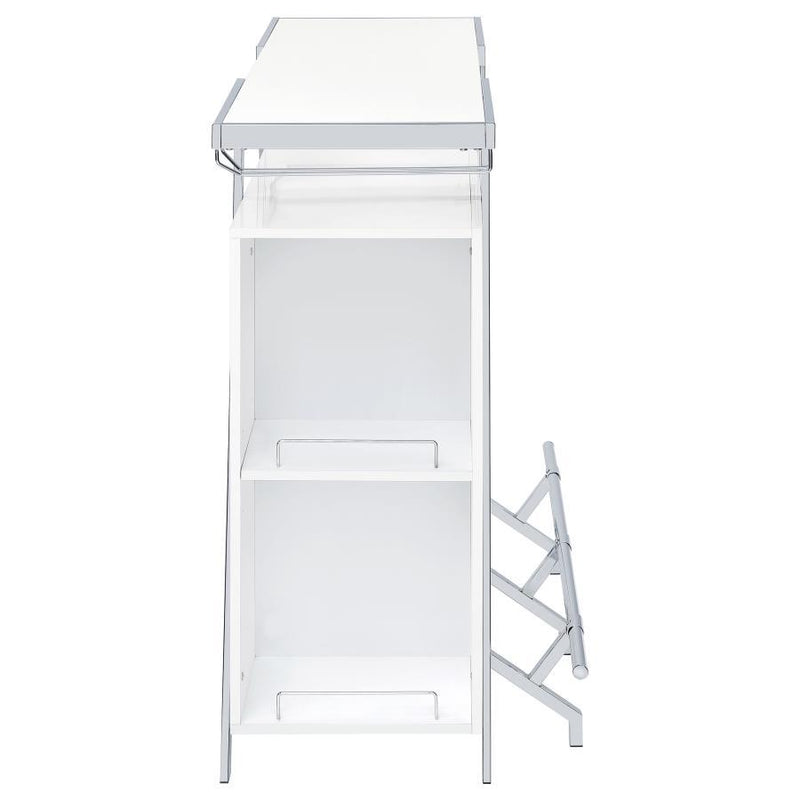 Araceli - Freestanding LED Home Bar Cabinet - White High Gloss