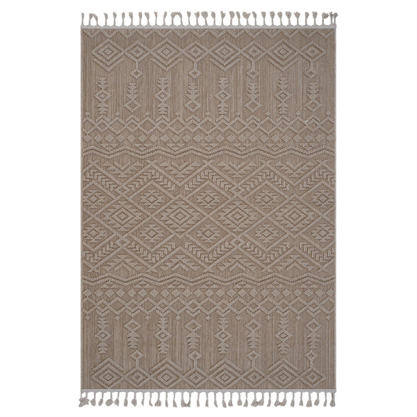 Guros - 8' X 10' Traditional Indoor / Outdoor Area Rug - Natural