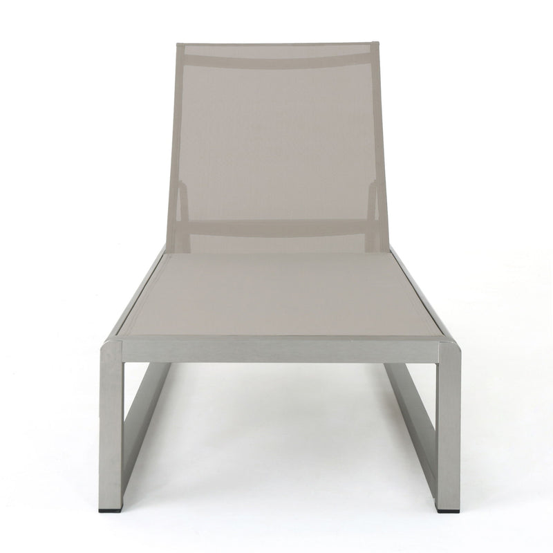 Outdoor Patio Chaise Lounge With 5 Reclining Positions