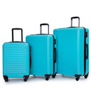 3 Piece Luggage Sets Lightweight Suitcase With Two Hooks, Spinner Wheels, Tsa Lock