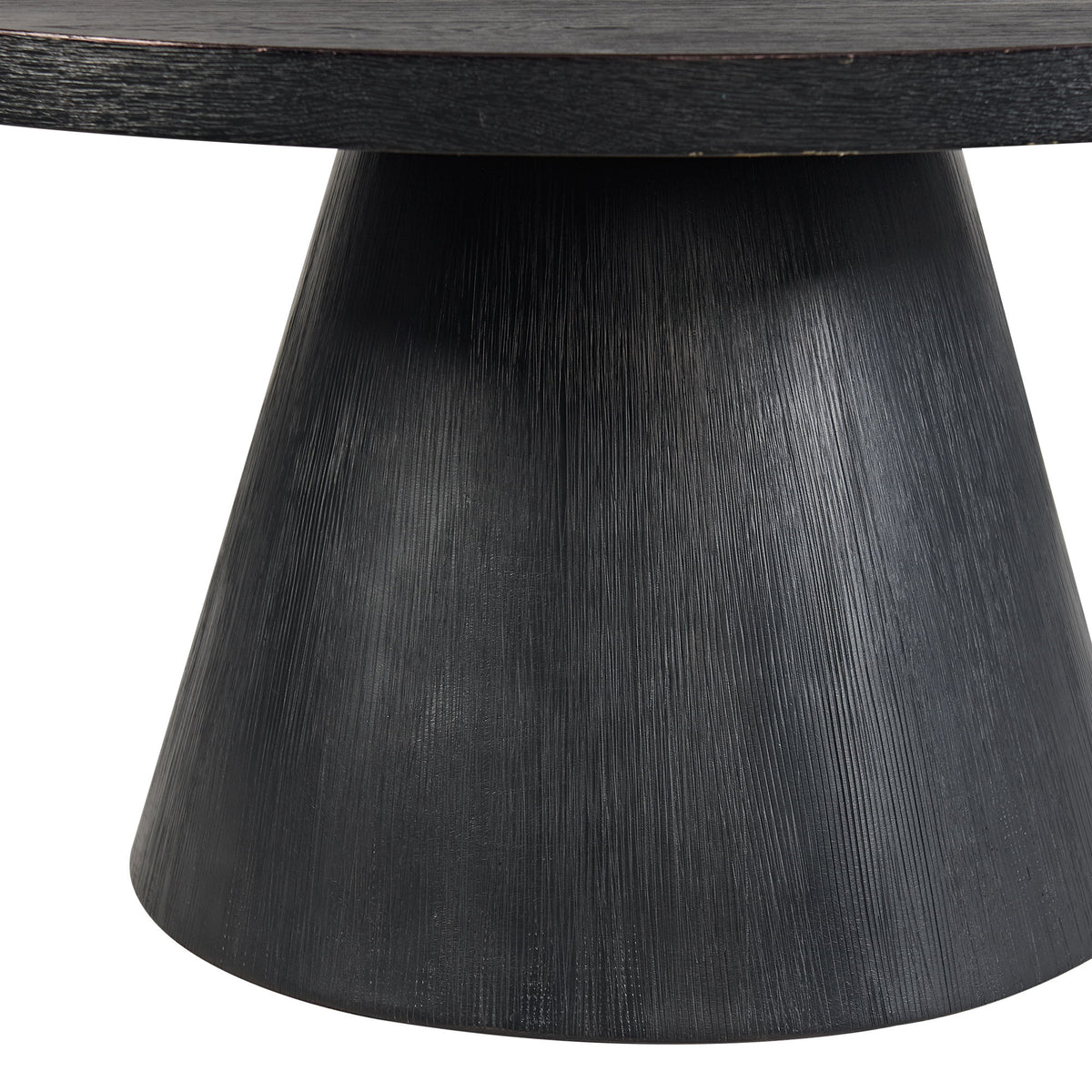 Portland Round Coffee Table in Black by Elements International, view 6