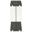 Colby - Engineered Wood C-Shaped Side Table - Weathered Gray