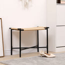 Handwoven Paper Rope Foot Rest Shoes Stools Ottomans For Entryway