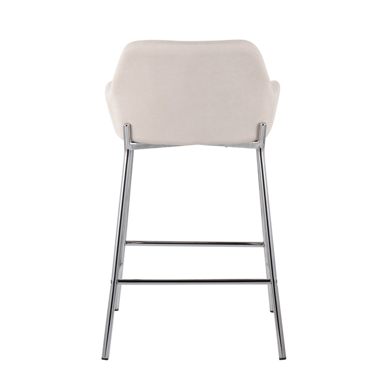 Daniella - Contemporary Fixed Height Counter Stool (Set of 2)