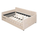 Upholstered Daybed With Slat Support