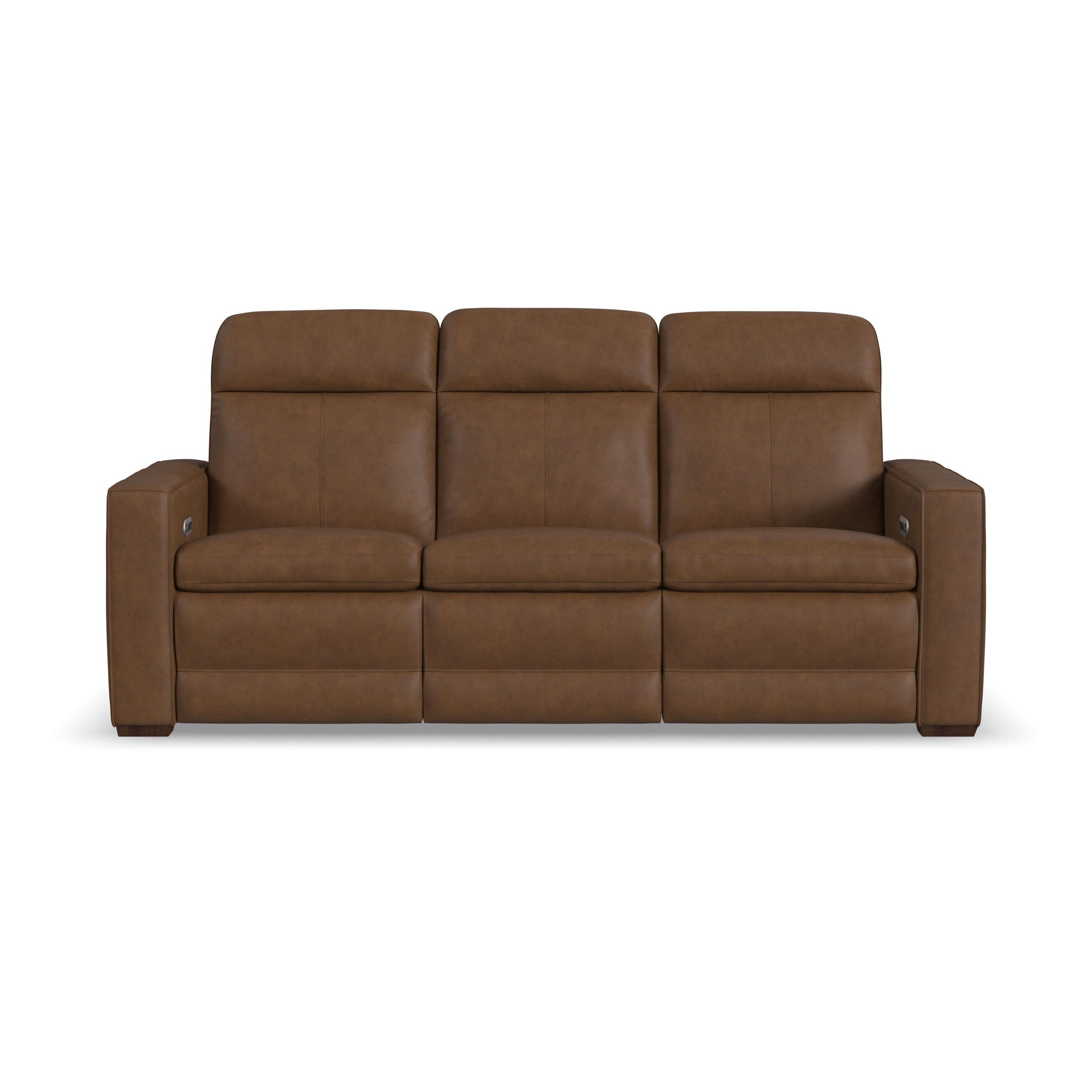 Dutch - Power Reclining Sofa With Console, Power Headrest, & Lumbar