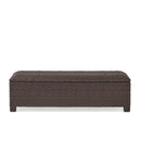 Santiago - Wicker Storage Bench - Brown Multi