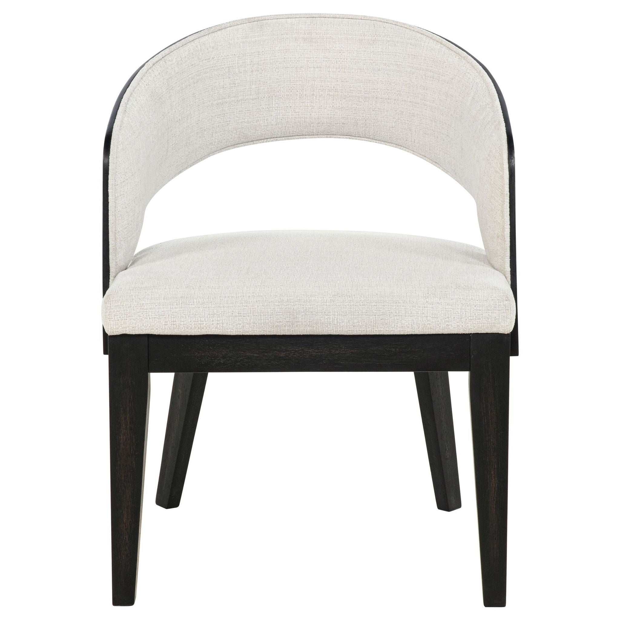 Leandro Upholstered Dining Arm Chair Cream (Set of 2) - Atlantic Fine Furniture Melbourne FL