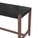 5 Piece Counter Height Dining Set, Bar Table With 4 Upholstered Chairs