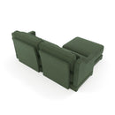 Stylish Sofa With Ottoman And Lumbar Pillows, Ergonomic Design