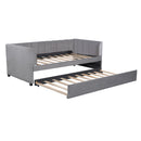 Upholstered Daybed With Ergonomic Design Backrest