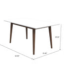 Mary - Modern Style Rectangular Dining Kitchen Table