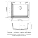 Quartz Kitchen Sink, Granite Composite, Drop In Sink With Durable Design