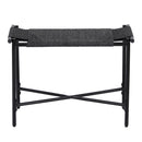 Handwoven Paper Rope Foot Rest Shoes Stools Ottomans For Entryway