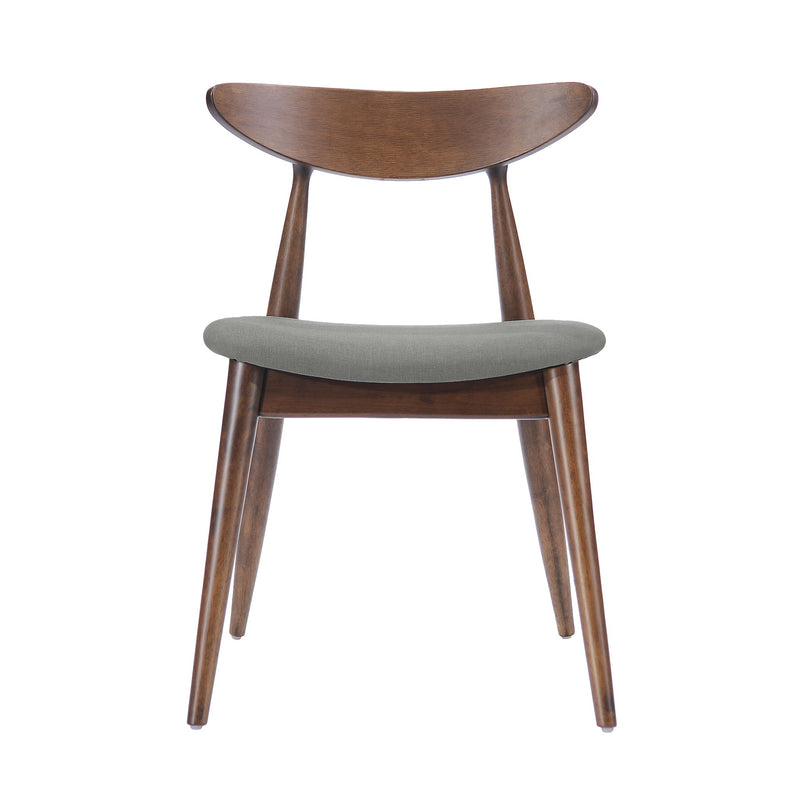 Retro Dining Chairs With Ergonomic Back (Set of 2)