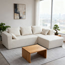Modular Corner Sofa With Soft Linen Fabric