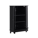 Bathroom Cabinet Triangle Corner Storage Cabinet With Adjustable Shelf Modern Style