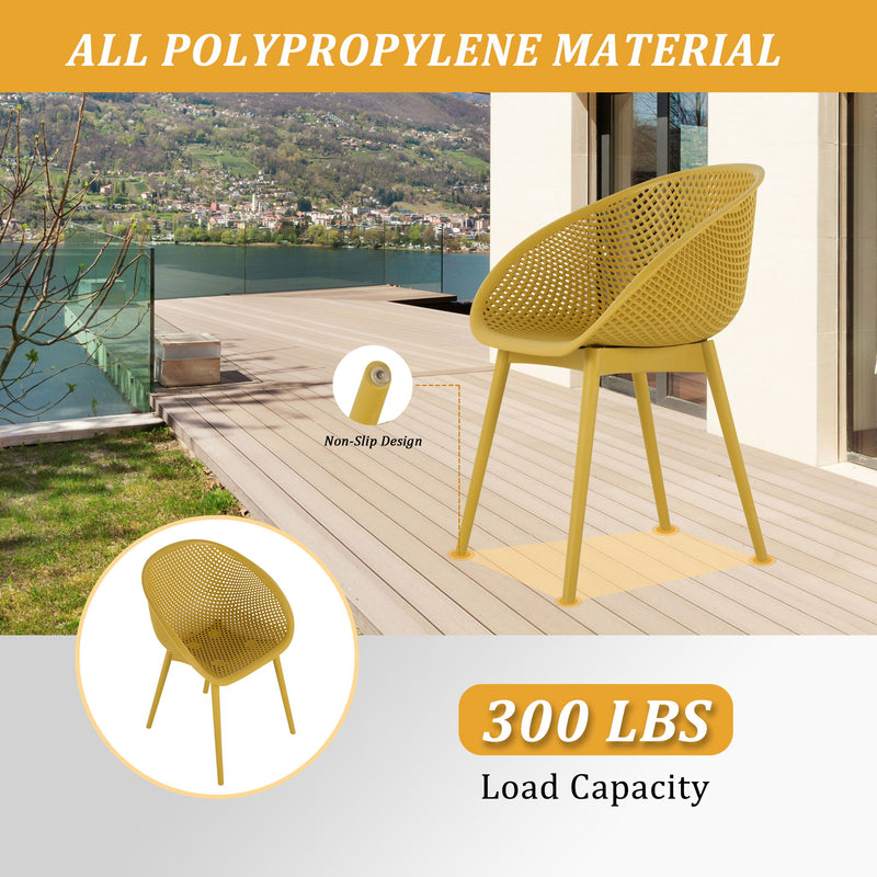 Modern Lounge Chair Set With Round Table