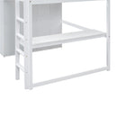 Loft Bed With Built In Wardrobe, Shelves And Drawers