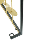 Metal Decorative Wall Art With Frame, Wall Decor For Living Room (Set of 3) - Gold