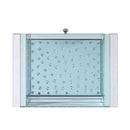 Nysa - 20" X 14" Accent Table - Mirrored & Faux Crystals