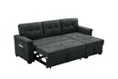 Kinsley - Sleeper Sectional Sofa Chaise With USB Charger And Tablet Pocket