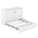 Murphy Wall Bed With Drawer And A Set Of Sockets & USB Ports, Pulley Structure Design