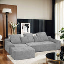 Modern L Shaped Sectional Sofa With Adjustable Configurations