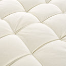 Modern Chaise Lounge Upholstered Sofa Couch With Tufted Seat And Detachable Pillows For Living Room